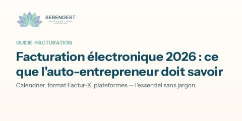 Facturation électronique 2026 : ce que l'auto-entrepreneur du bien-être doit savoir